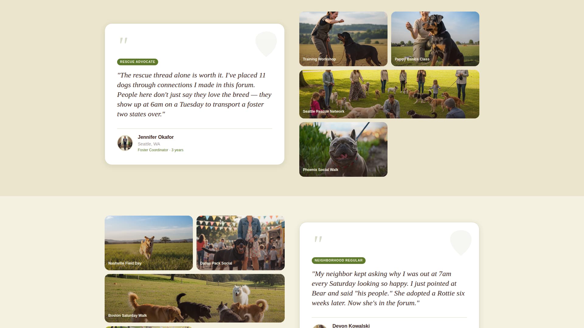 Pack - Rooted Rottweiler Landing Page Template