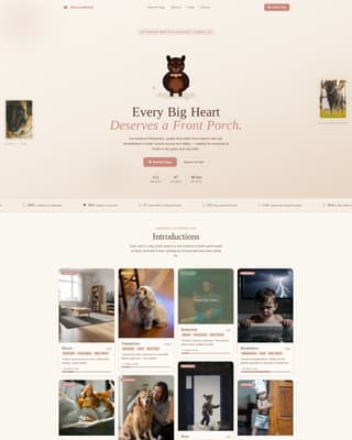 Rescuerottie - Heartfelt Adoption Landing Page Template