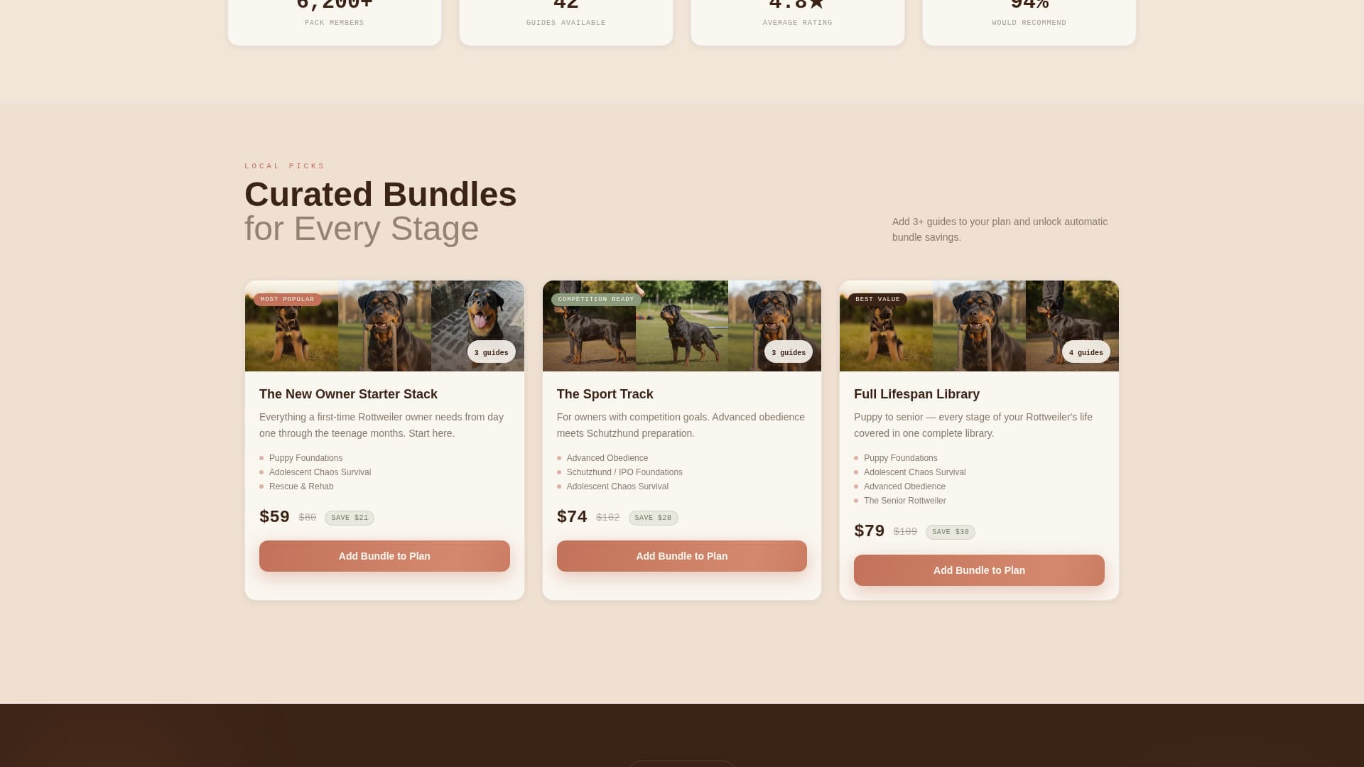 Hearth - Trusted Rottweiler Landing Page Template