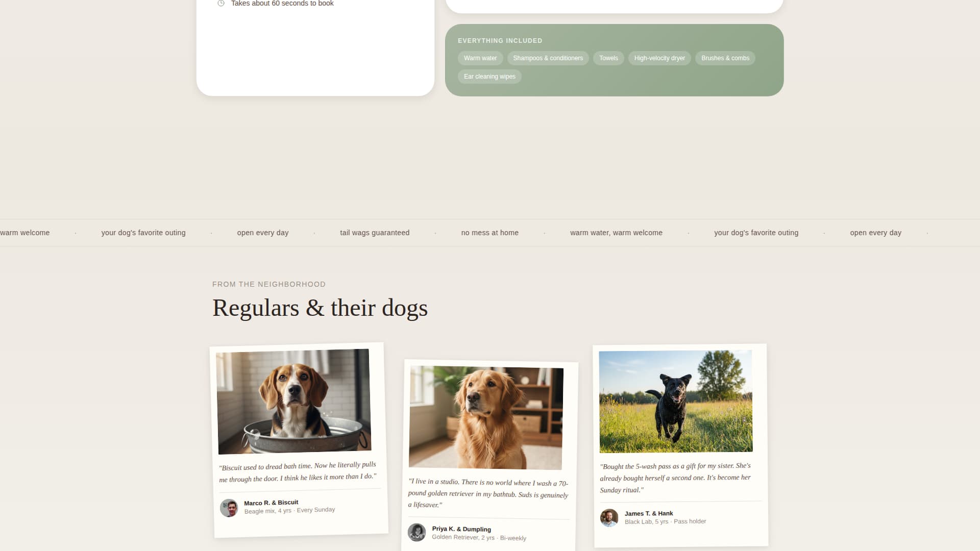 Suds - Joyful Dogwash Landing Page Template