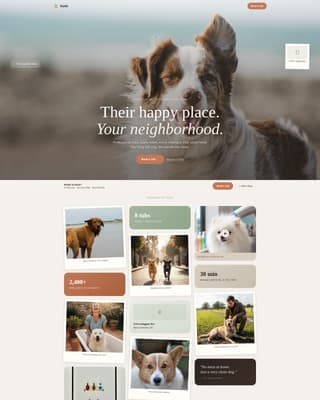 Suds - Joyful Dogwash Landing Page Template