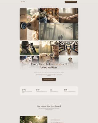 Heel - Trusted Servicedog Landing Page Template