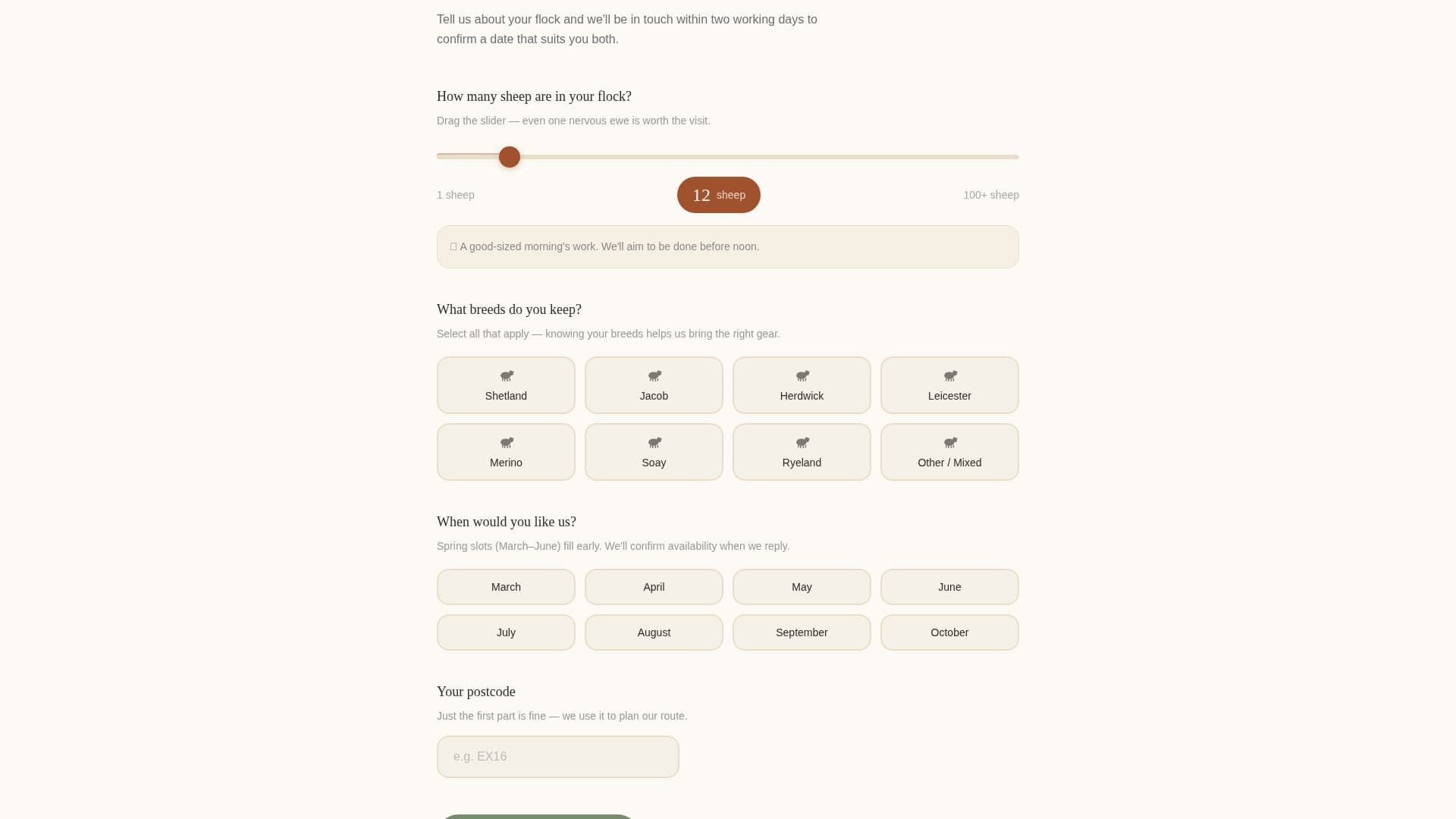 Fleece - Trusted Shearing Landing Page Template