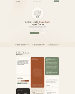 Fleece - Trusted Shearing Landing Page Template