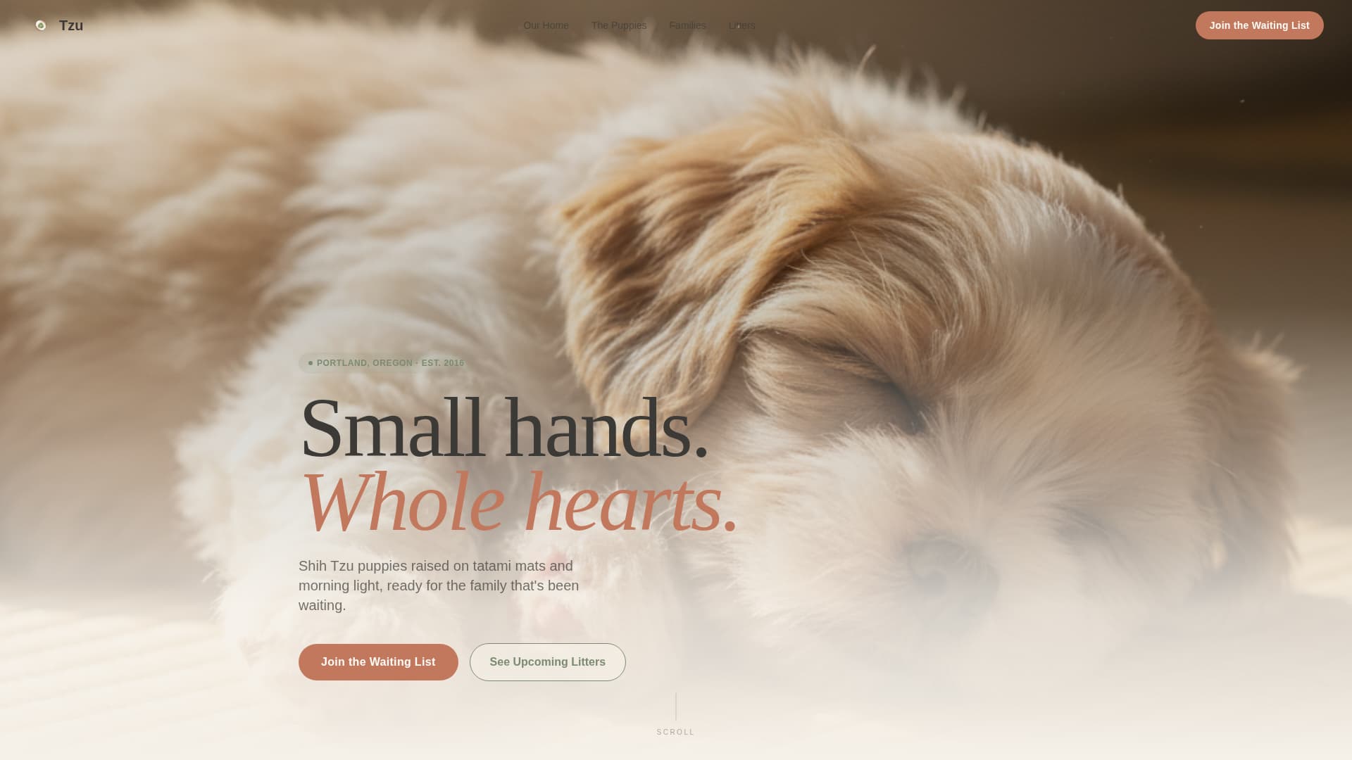 Tzu - Trusted Breeder Landing Page Template