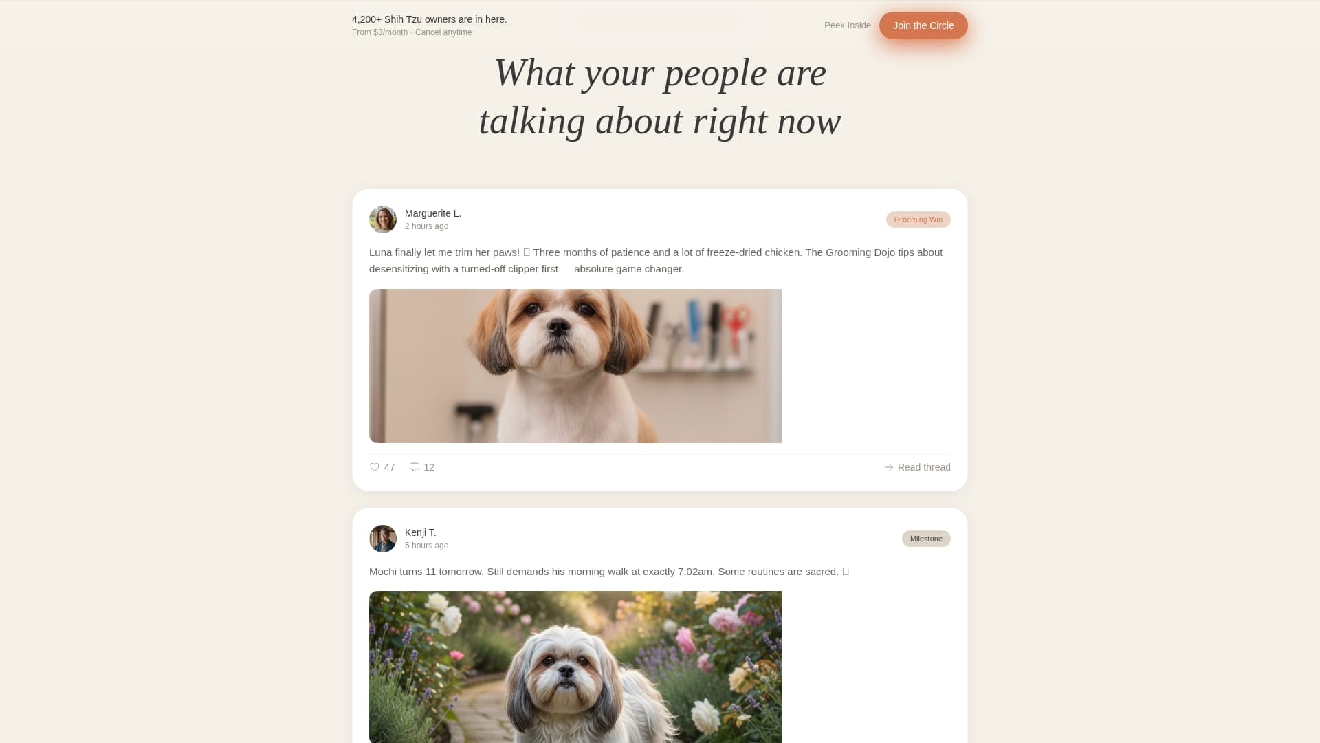 Tzu - Heartwarming Community Landing Page Template