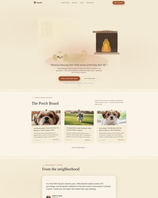 Hearth - Trusted Shihtzu Landing Page Template