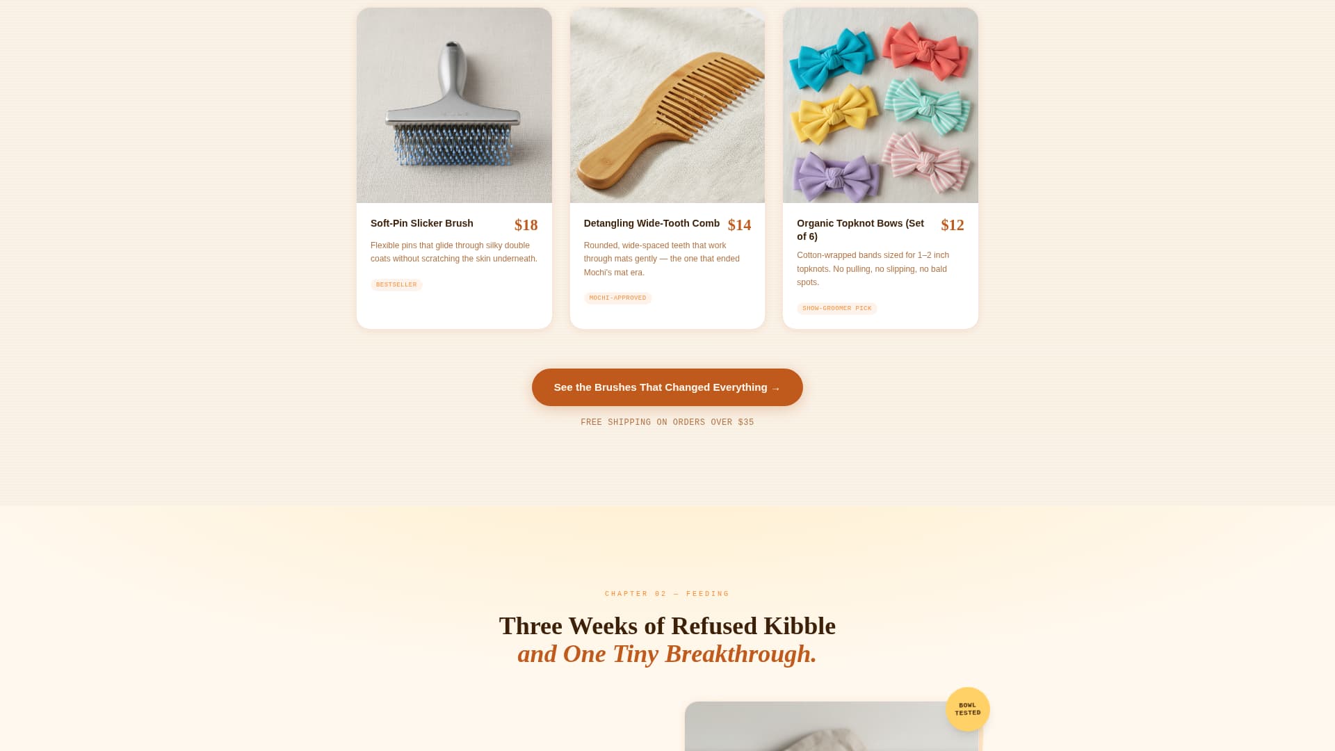 Floof - Artisan Shihtzu Landing Page Template