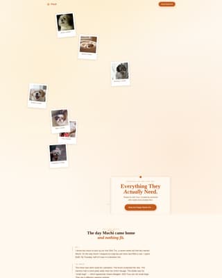 Floof - Artisan Shihtzu Landing Page Template