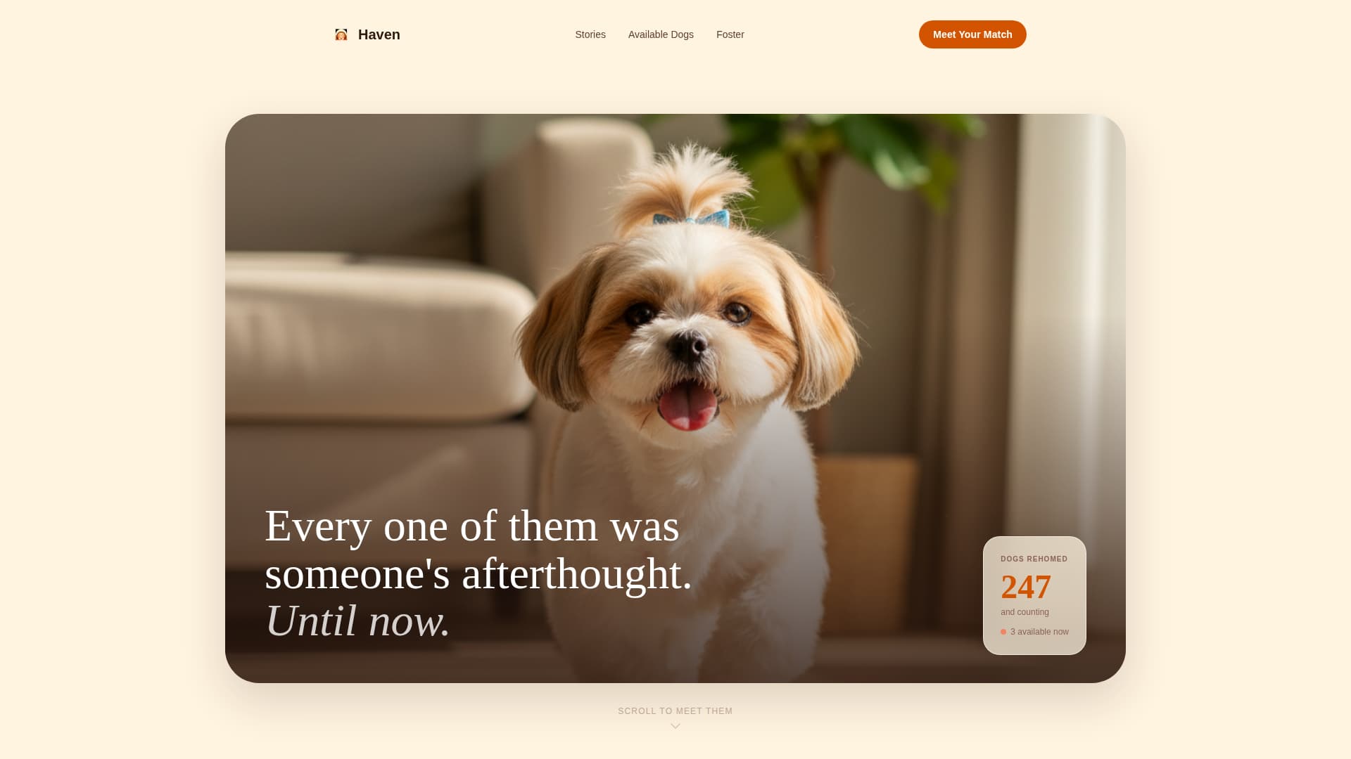 Haven - Heartwarming Rescue Landing Page Template