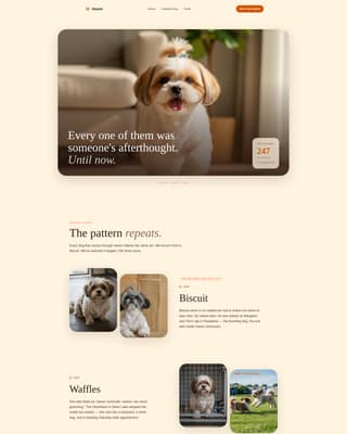 Haven - Heartwarming Rescue Landing Page Template