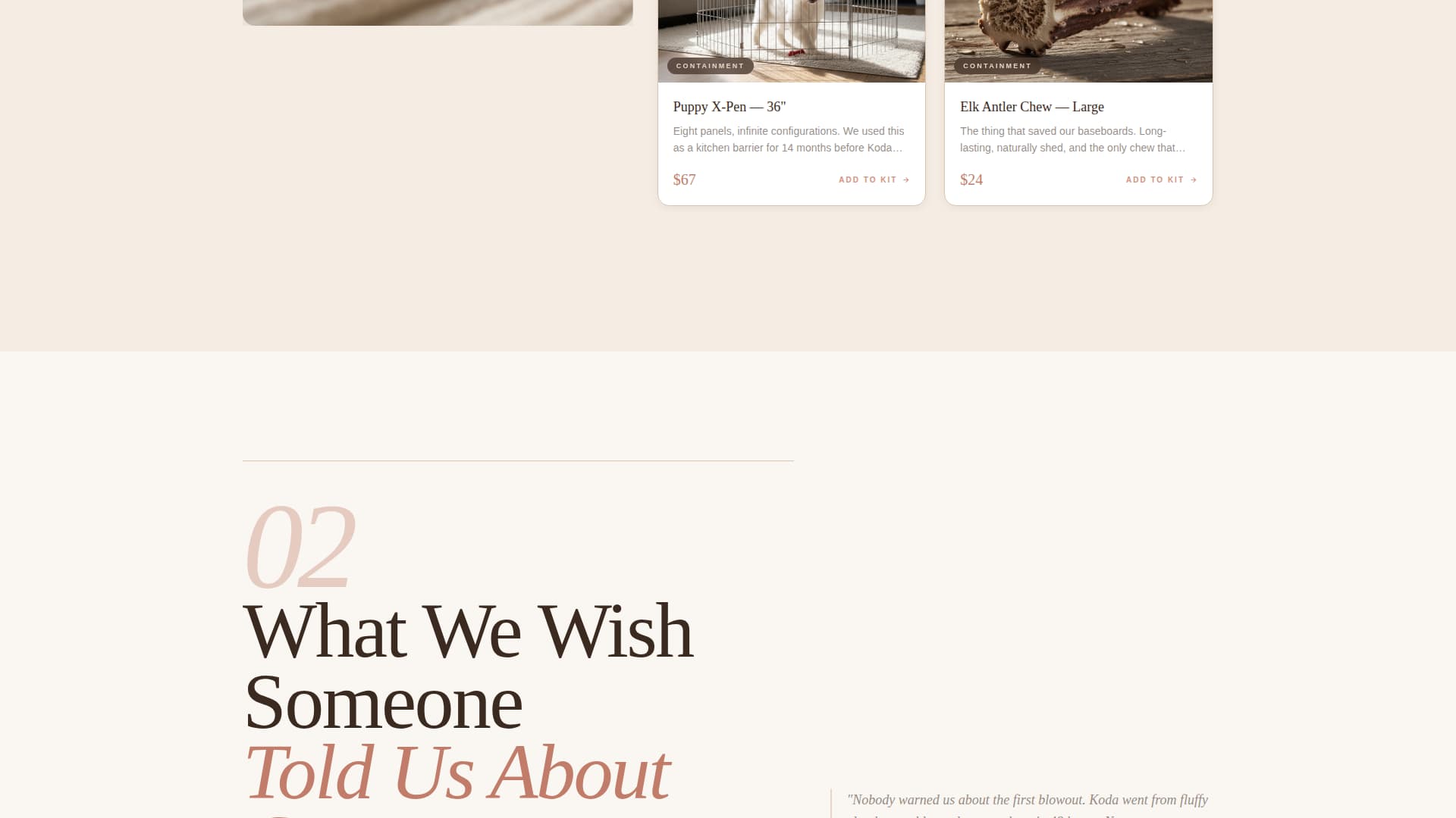 Mush - Trusted Huskysupplies Landing Page Template