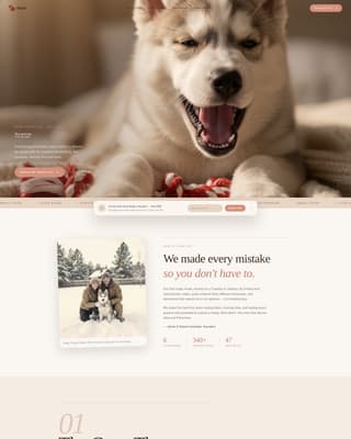 Mush - Trusted Huskysupplies Landing Page Template