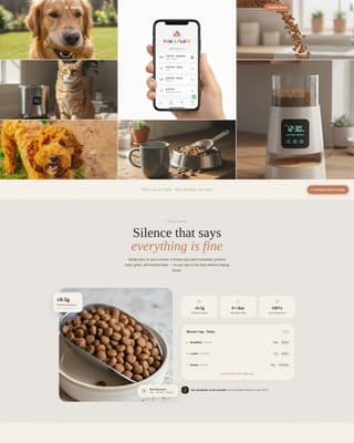 Kibble - Trusted Smartfeeder Landing Page Template