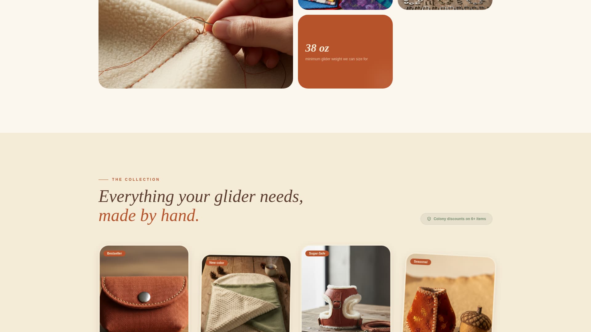Glide - Handcrafted Sugarglider Landing Page Template