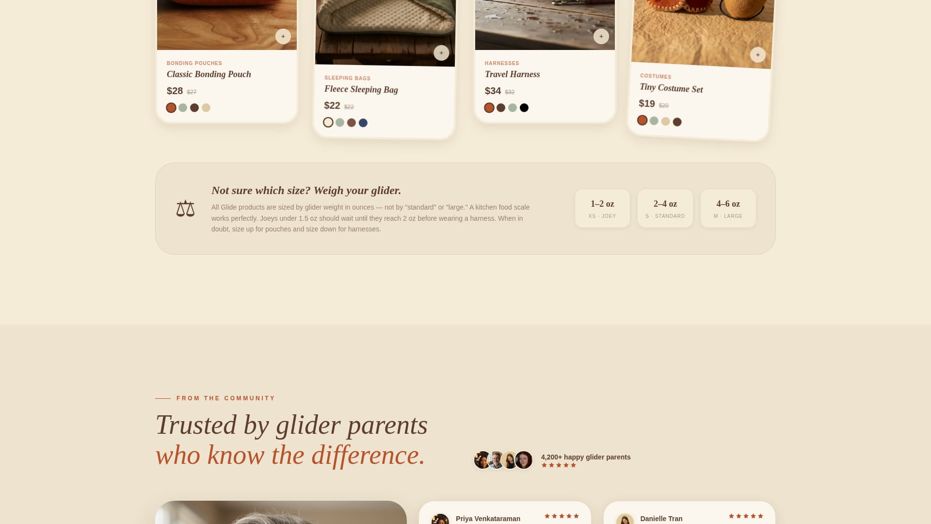 Glide - Handcrafted Sugarglider Landing Page Template