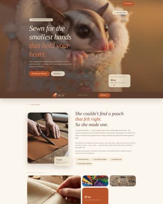 Glide - Handcrafted Sugarglider Landing Page Template
