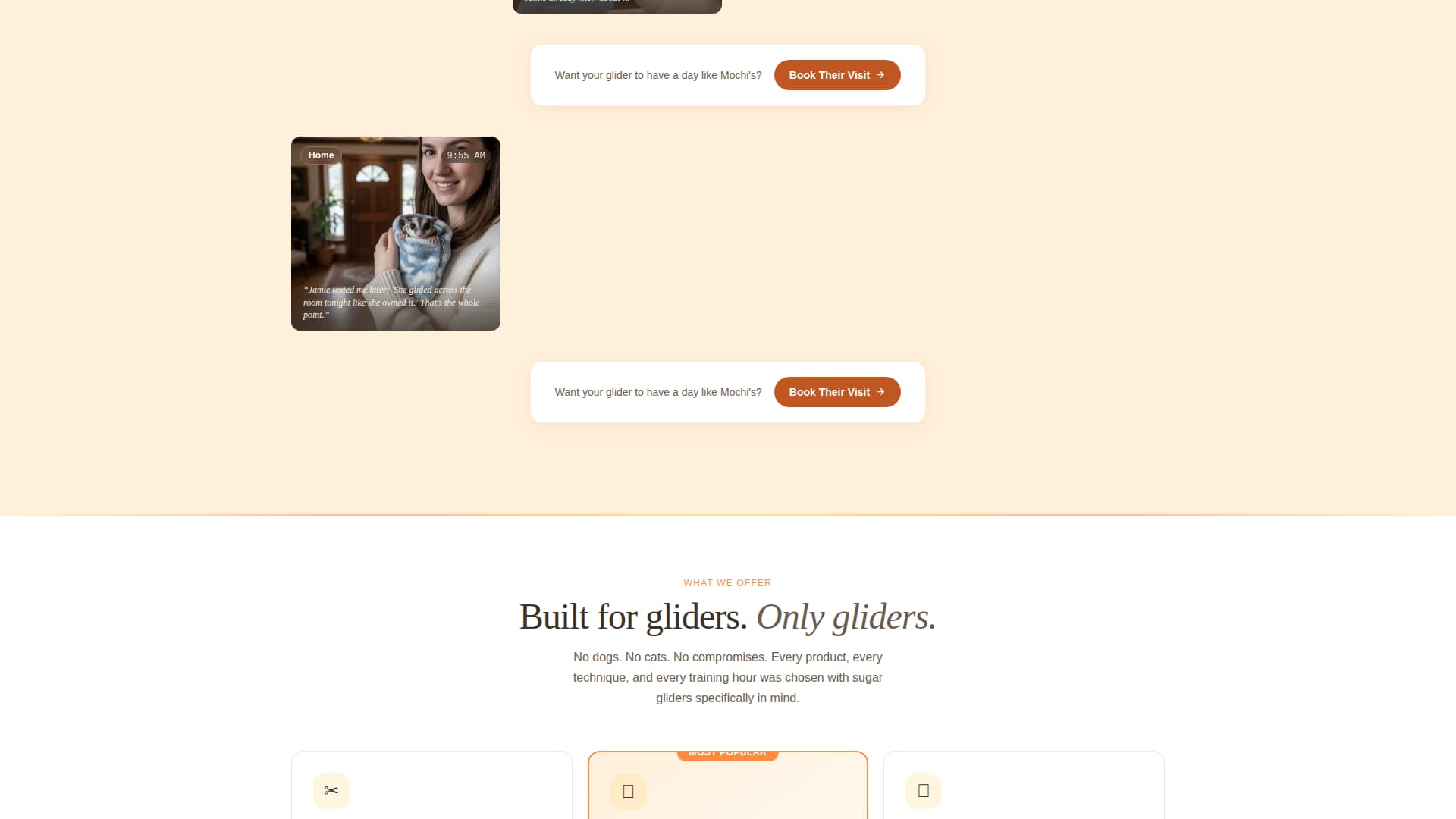 Glide - Trusted Sugarglidergrooming Landing Page Template