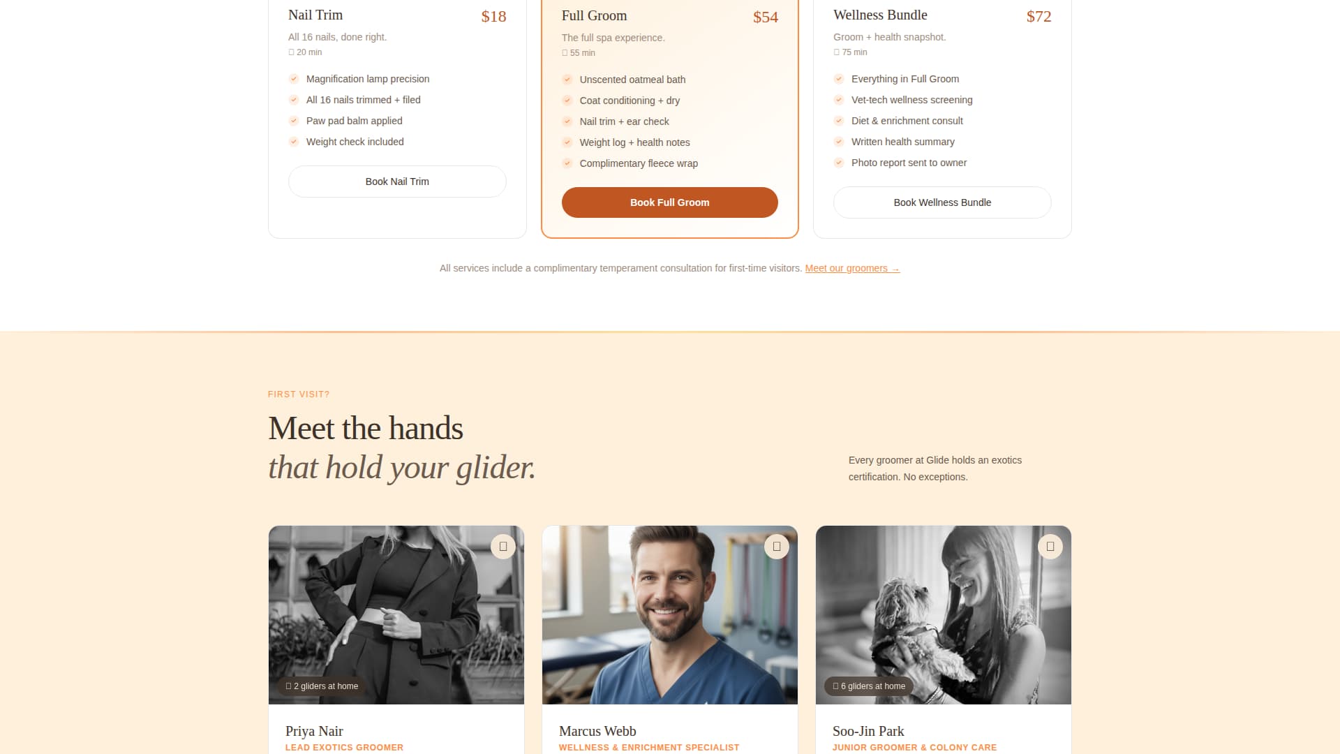 Glide - Trusted Sugarglidergrooming Landing Page Template