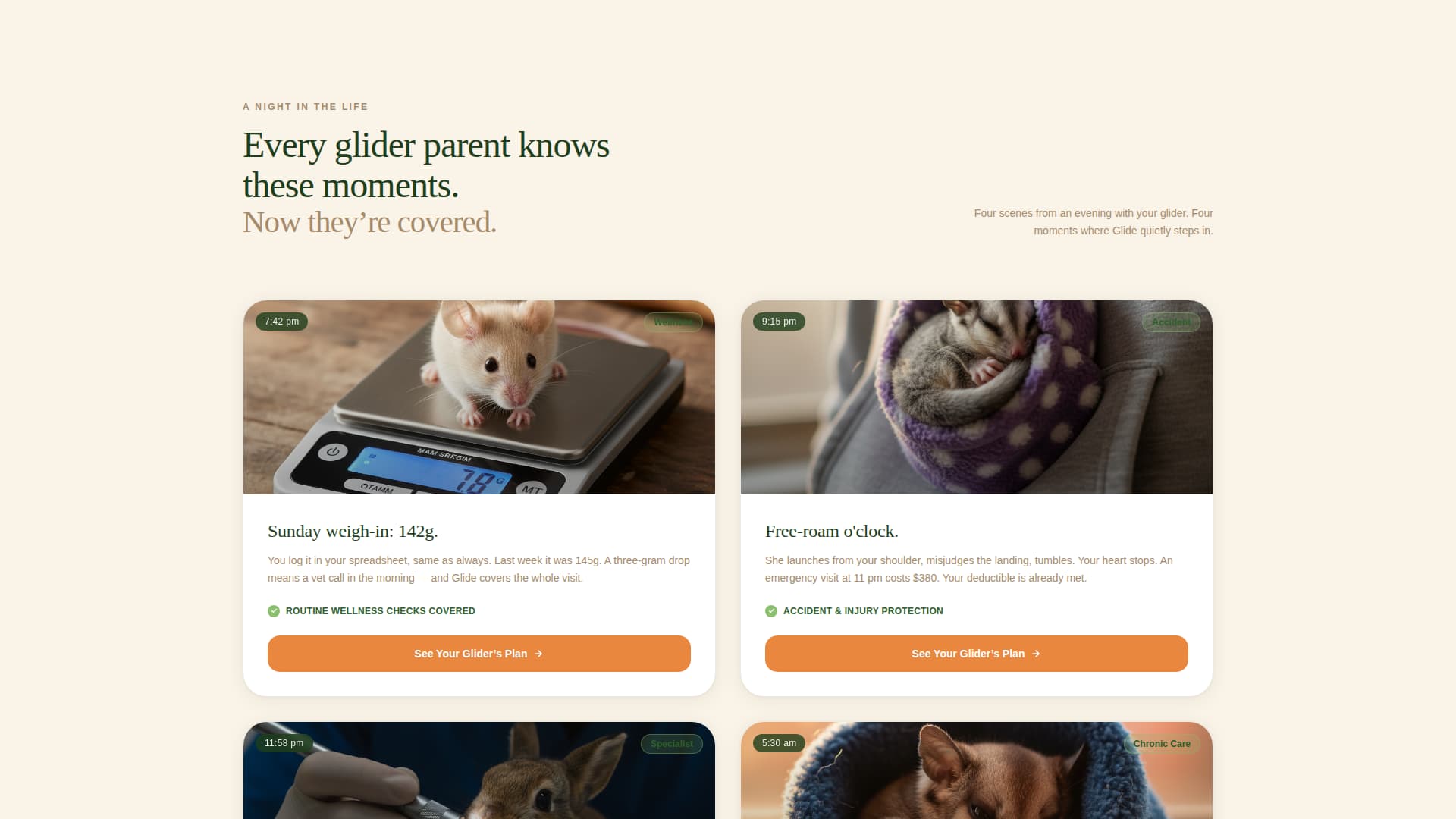 Sugar - Premium Glider Landing Page Template