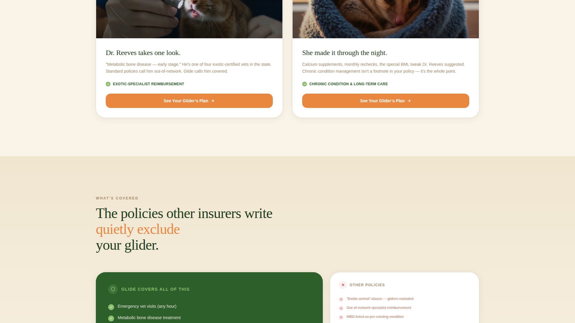Sugar - Premium Glider Landing Page Template