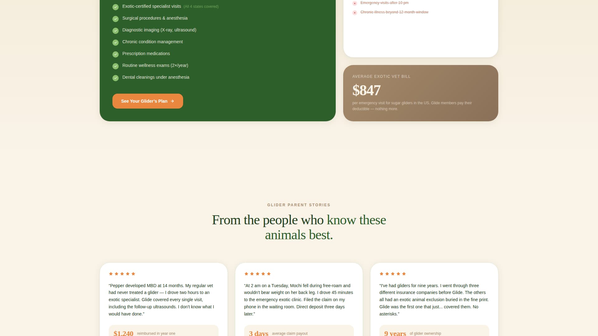 Sugar - Premium Glider Landing Page Template