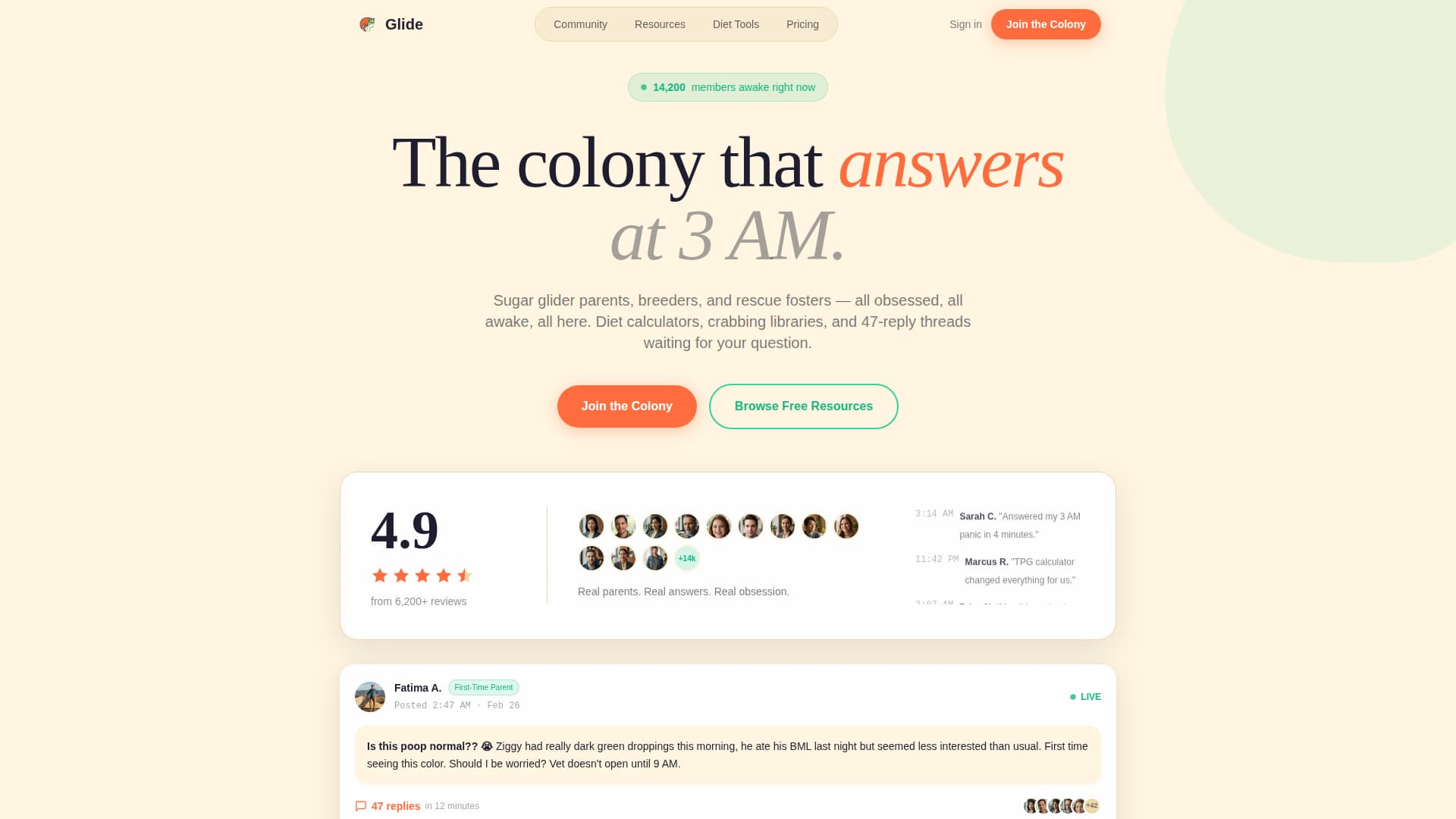 Glide - Vibrant Community Landing Page Template