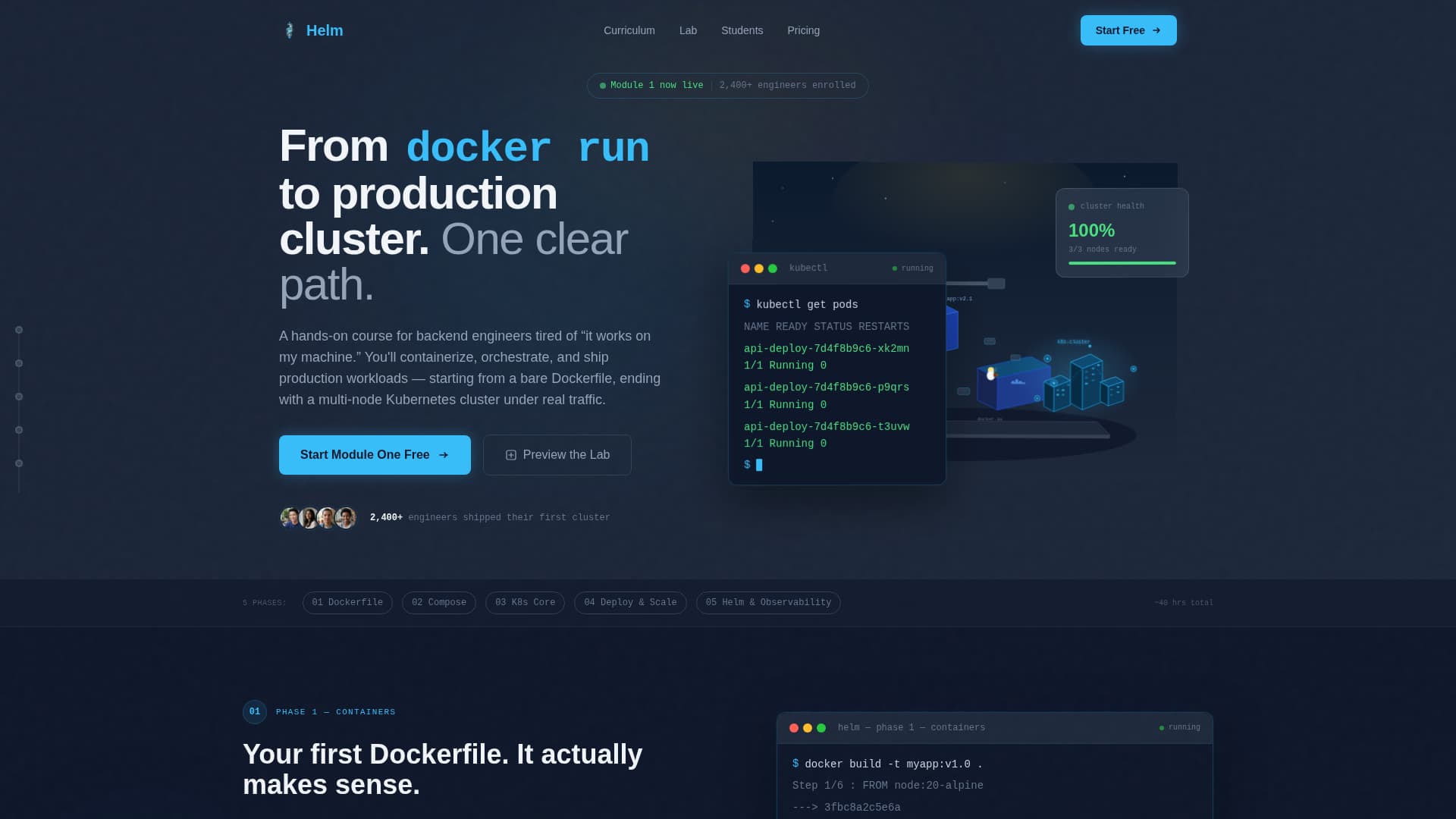 Helm - Powerful DevOps Landing Page Template