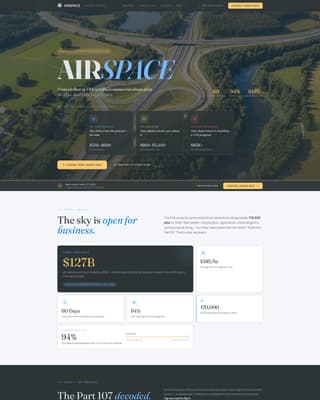 Airspace - Authoritative Dronepilot Landing Page Template