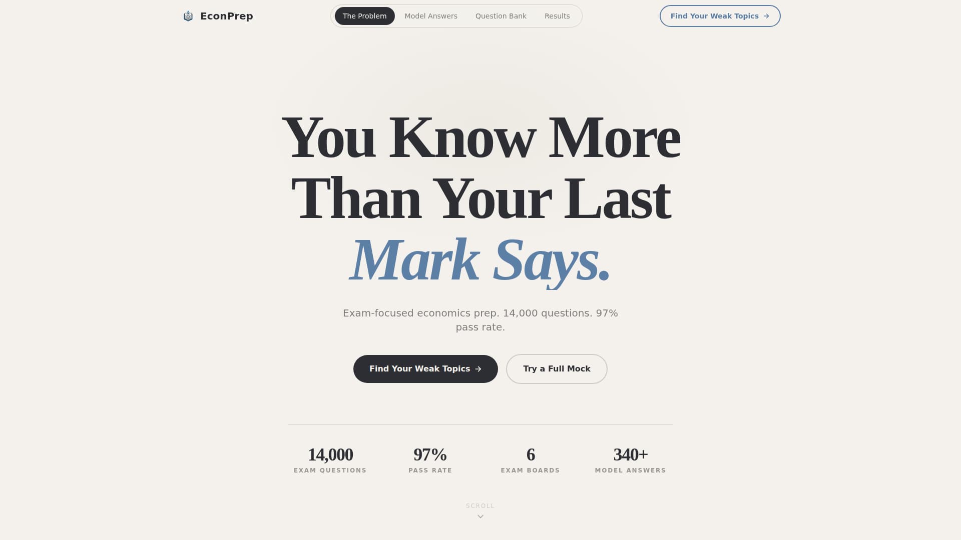 Econprep - Authoritative Economics Landing Page Template
