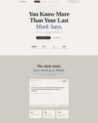 Econprep - Authoritative Economics Landing Page Template