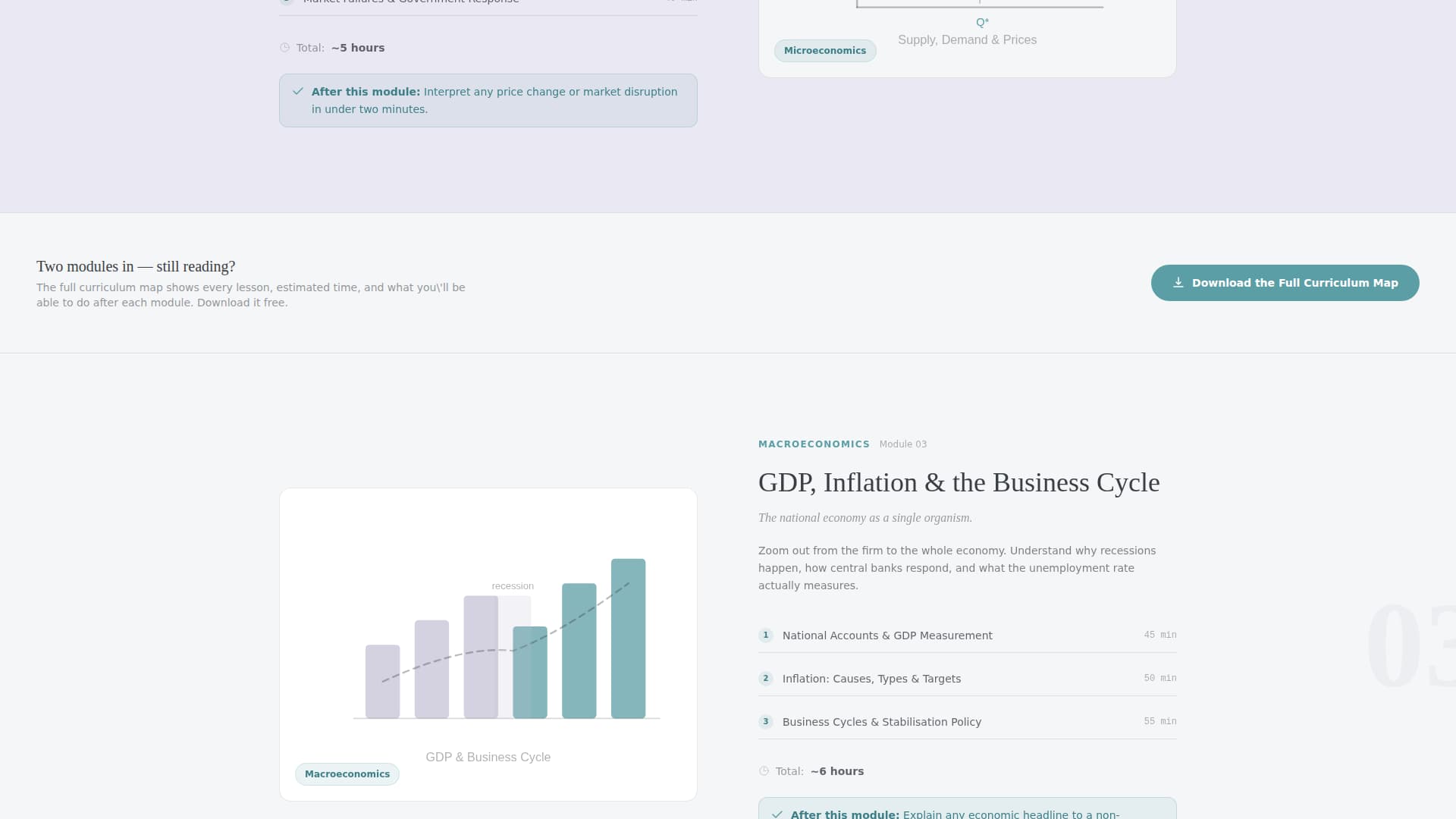 Equilibrium - Precision Economics Landing Page Template