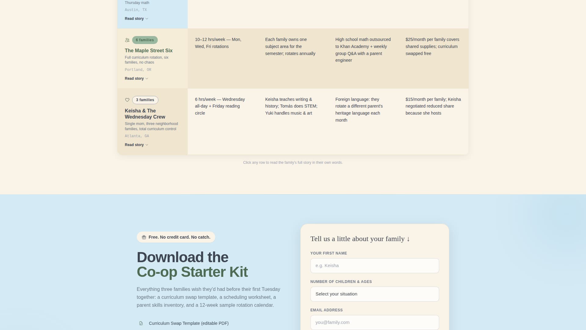 Hearthschool - Trusted Coop Landing Page Template