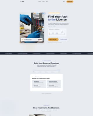 Ohm - Playful Electrician Landing Page Template