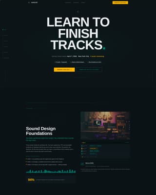 Catalyst - Institutional Electronic Music Landing Page Template