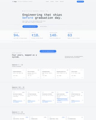 Forge - Precision Engineering Landing Page Template
