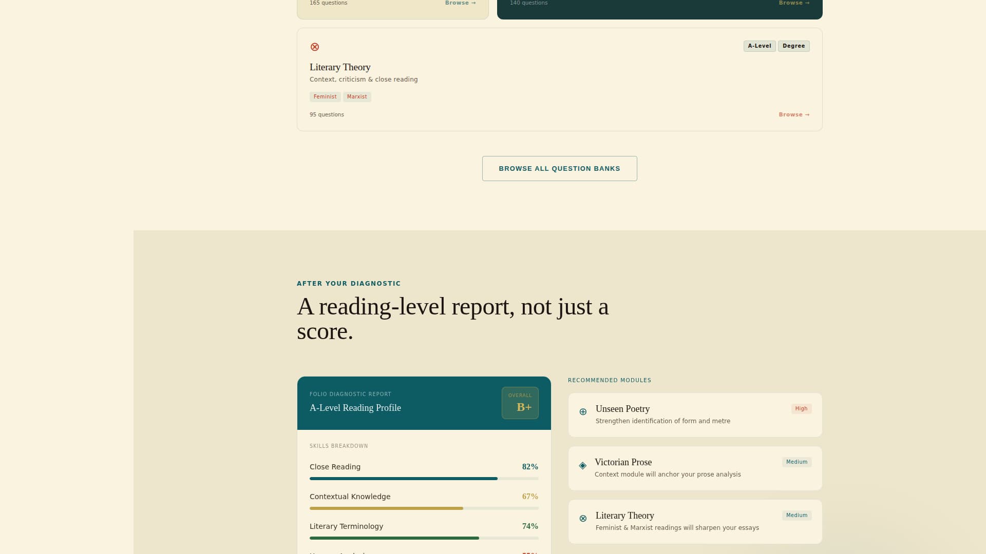 Folio - Authoritative Literature Landing Page Template