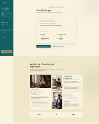 Folio - Authoritative Literature Landing Page Template