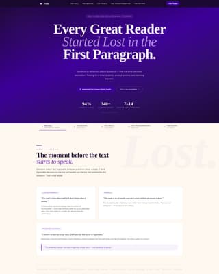 Folio - Transformative Literature Landing Page Template