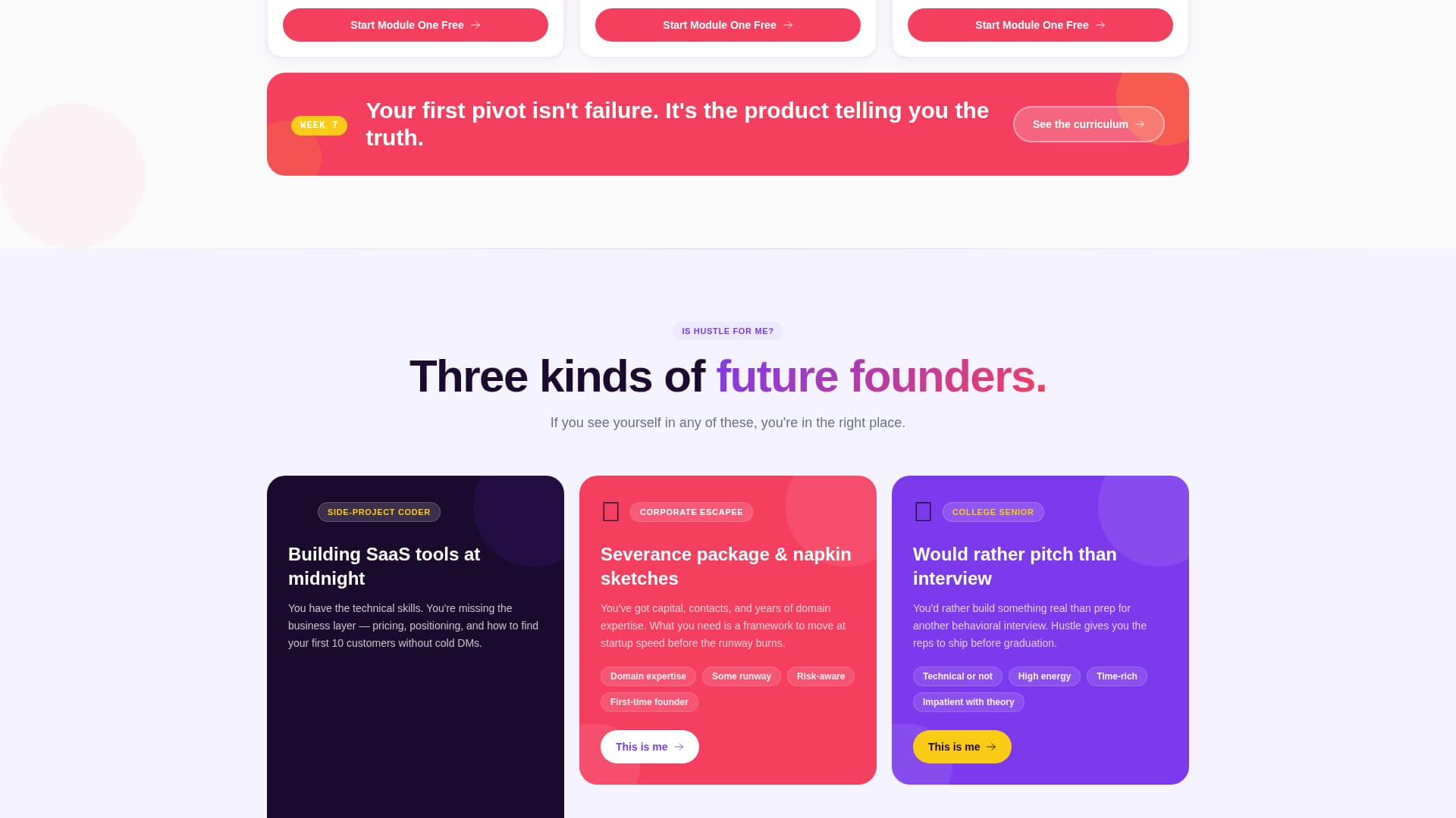 Hustle - Bold Entrepreneurship Landing Page Template