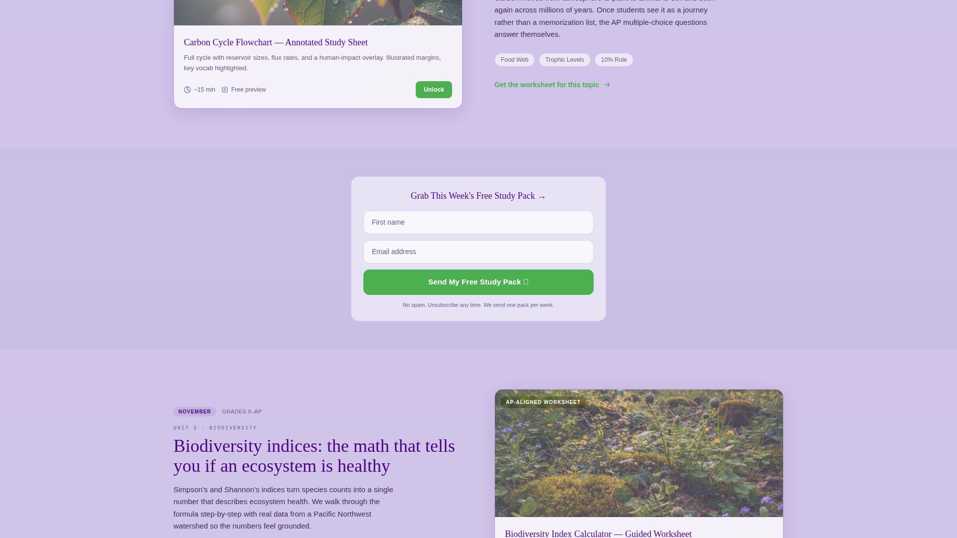 Biome - Illuminating Environmental Science Landing Page Template