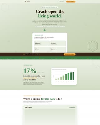 Biome - Immersive Environmental Science Landing Page Template