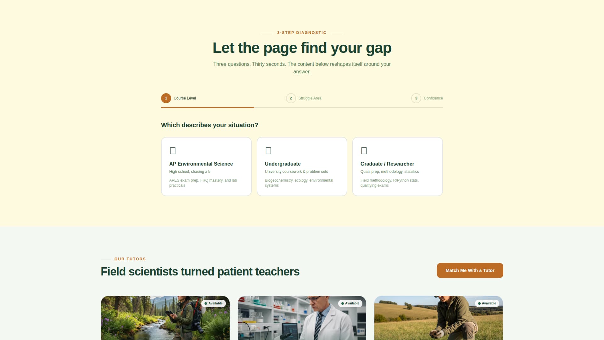 Biome - Precision Environmental Science Landing Page Template