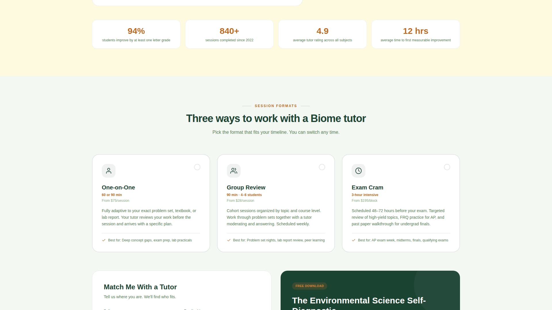 Biome - Precision Environmental Science Landing Page Template