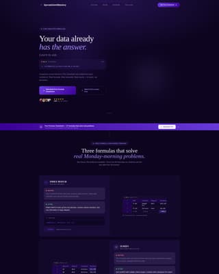 Spreadsheet - Powerful Excel Landing Page Template