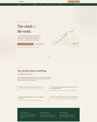 Ascend - Transformative Executive Landing Page Template