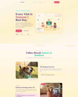 Pawprint - Heartwarming Therapydog Landing Page Template