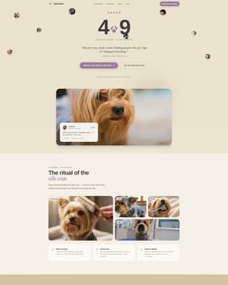 Yorkiehub - Heartwarming Community Landing Page Template