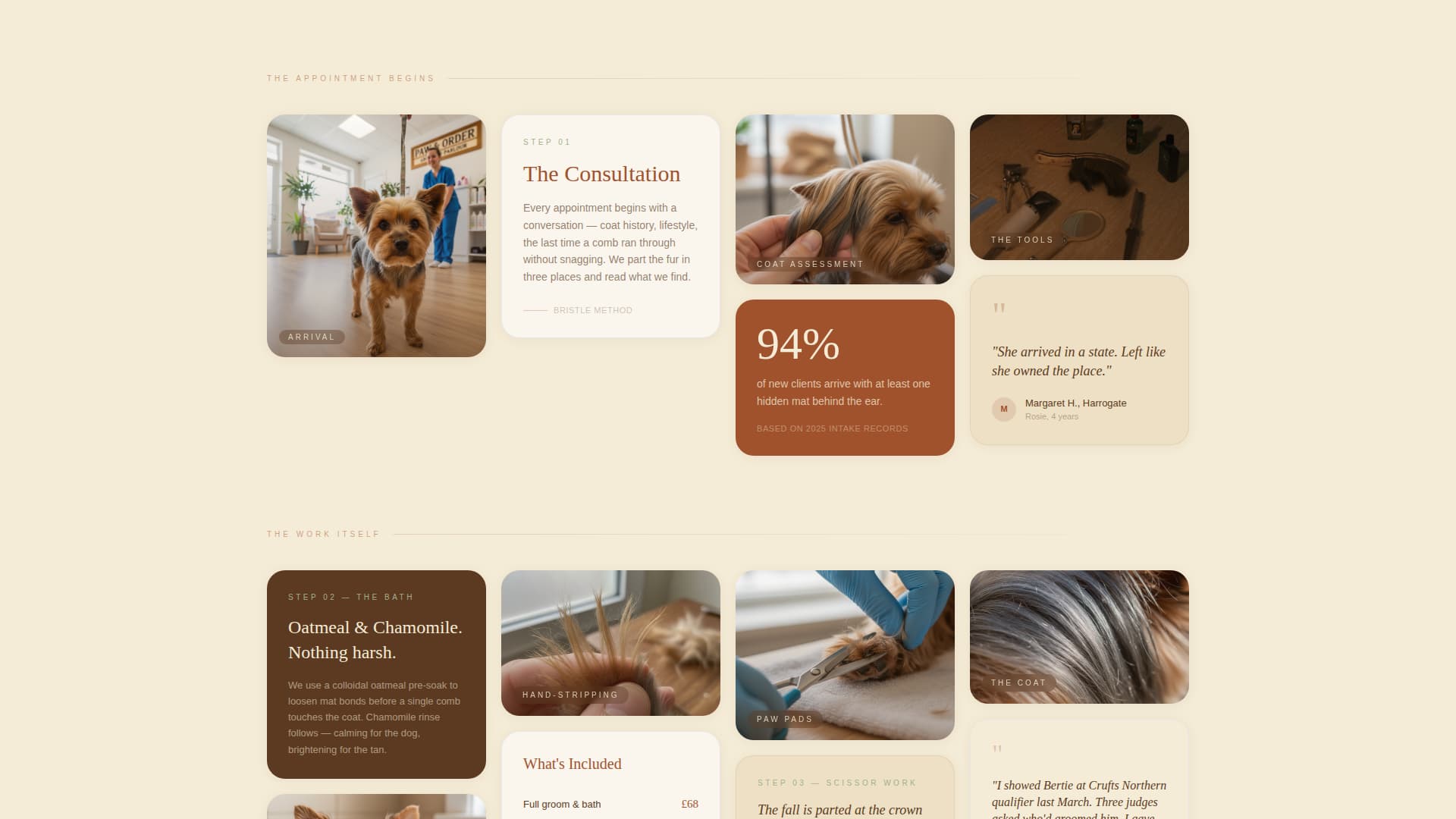 Bristle - Artisan Grooming Landing Page Template