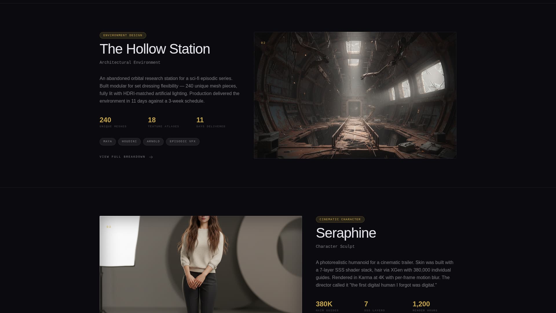 Vertex - Immersive Portfolio Landing Page Template